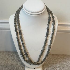 Labradorite Chip Beaded Necklace